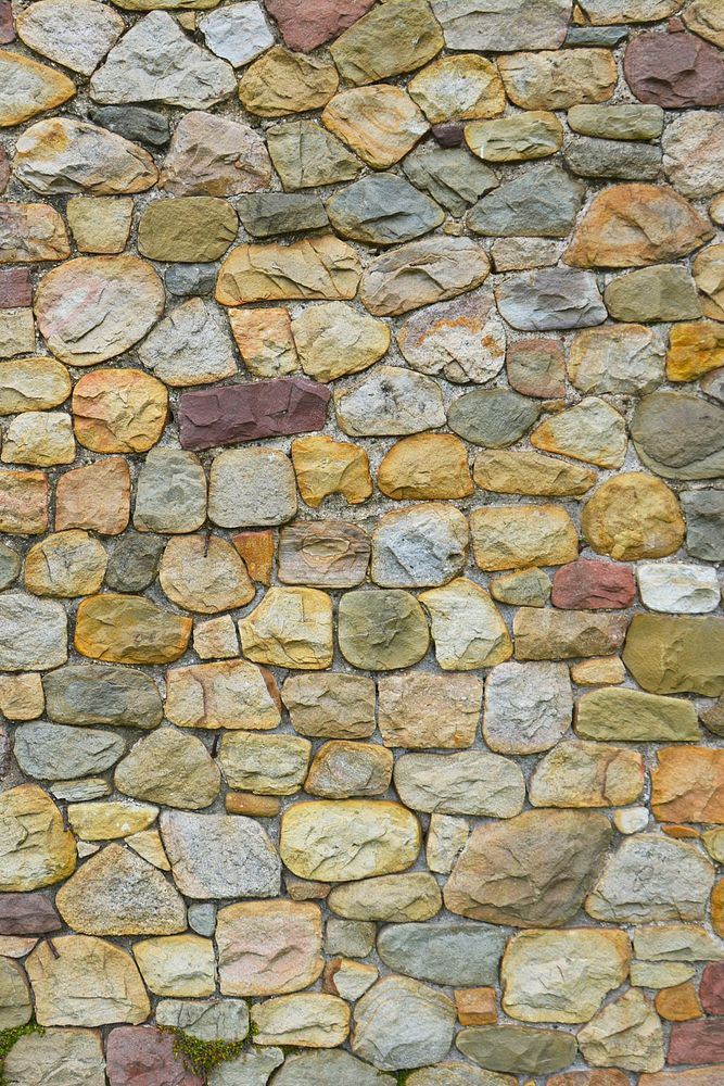 Cobblestones wall pattern, stone texture background