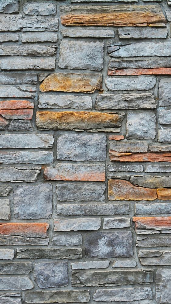 Stone wall texture mobile wallpaper, aesthetic high definition background