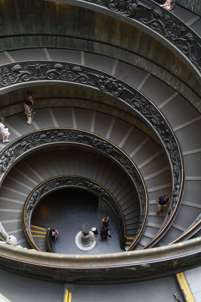 Spiral staircase. Free public domain CC0 photo.