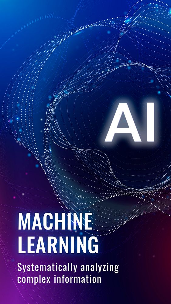 AI machine learning template psd disruptive technology