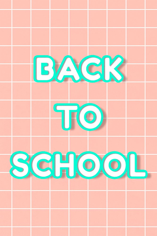 Psd bold back to school miami word art template