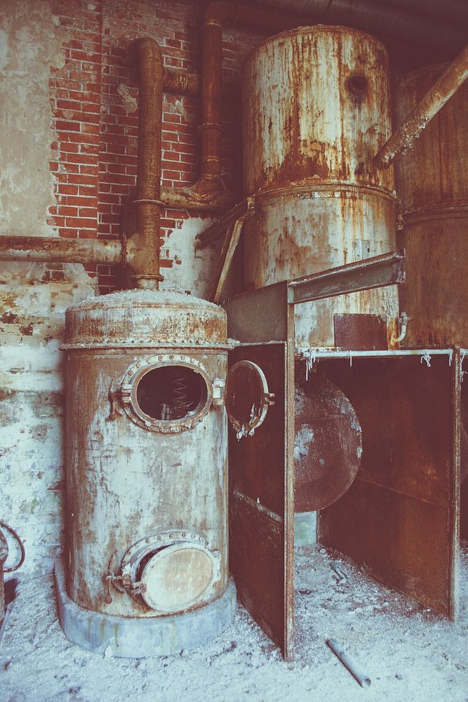 Vacant factory kitchen in Bayreuth, Upper Franconia, Bavaria, Germany