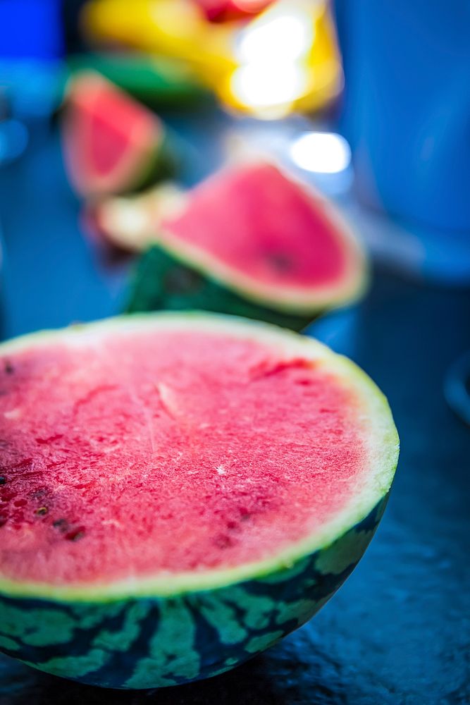 Close up of fresh watermelons
