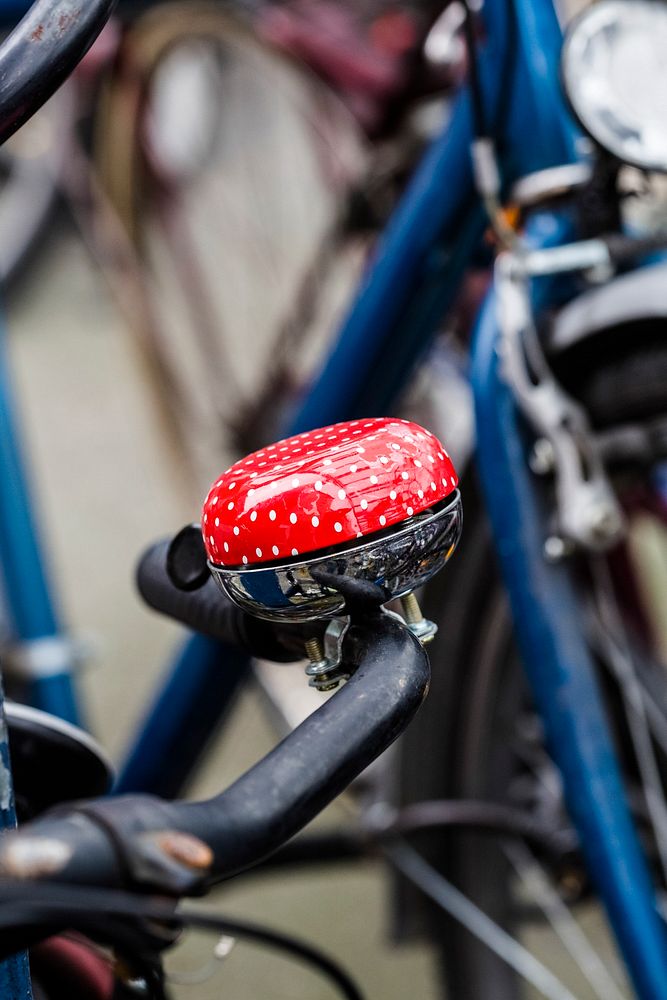 Close up of a bike bell