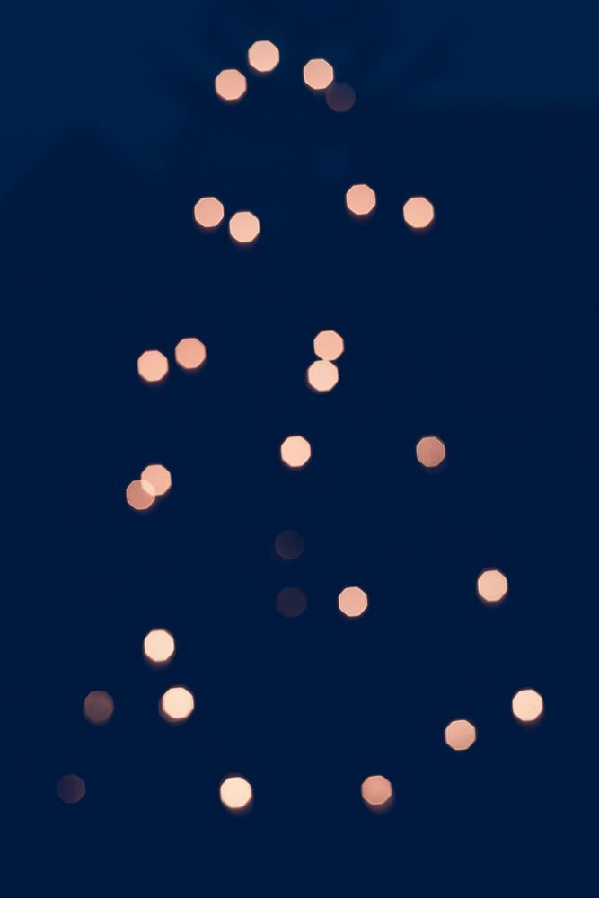 Close up of Christmas lights