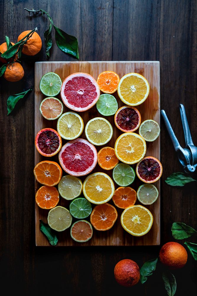 Assortment of citrus in various shapes