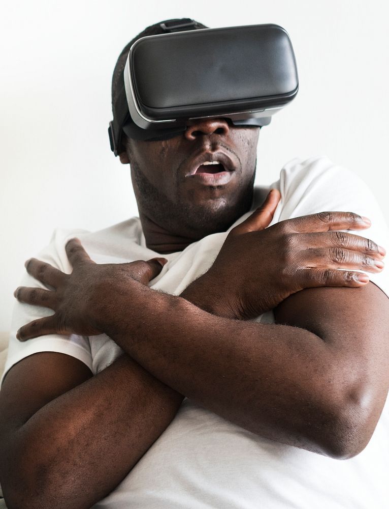 Guy using a VR headset