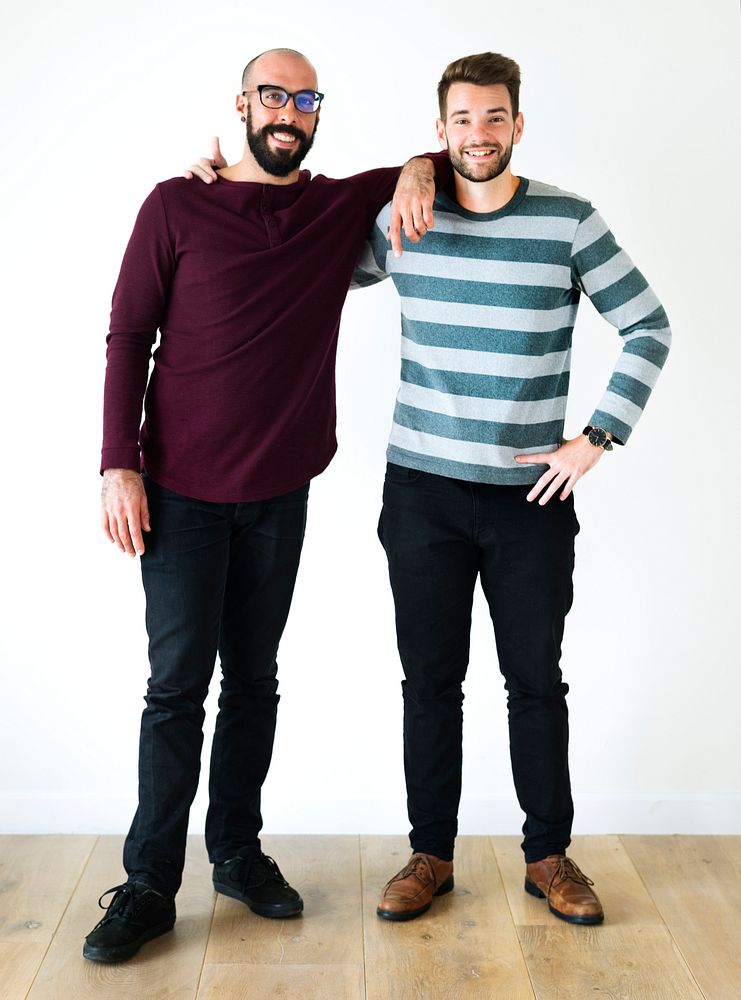 Two bearded men standing together