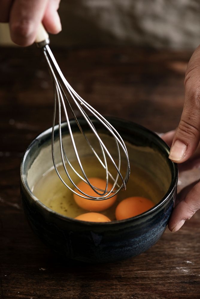 organic free range egg yolks in a bowl