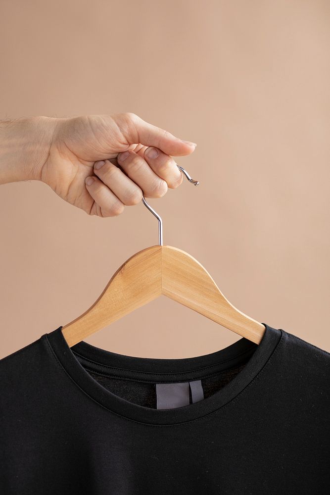 shirt in a hanger mockup