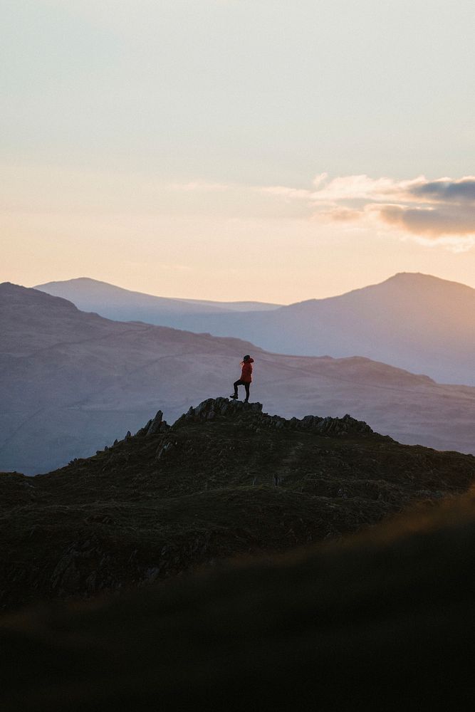 View of Loughrigg Fell at Lake District in England