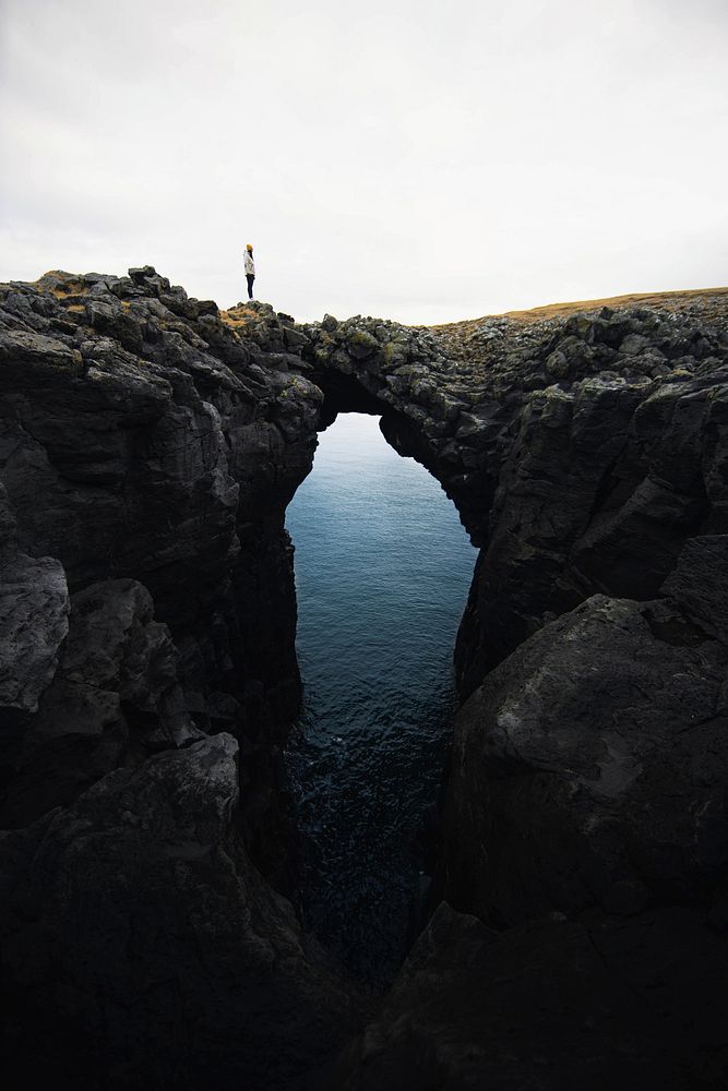 View of  natural arch on Snaefellsnes Peninsula, Iceland