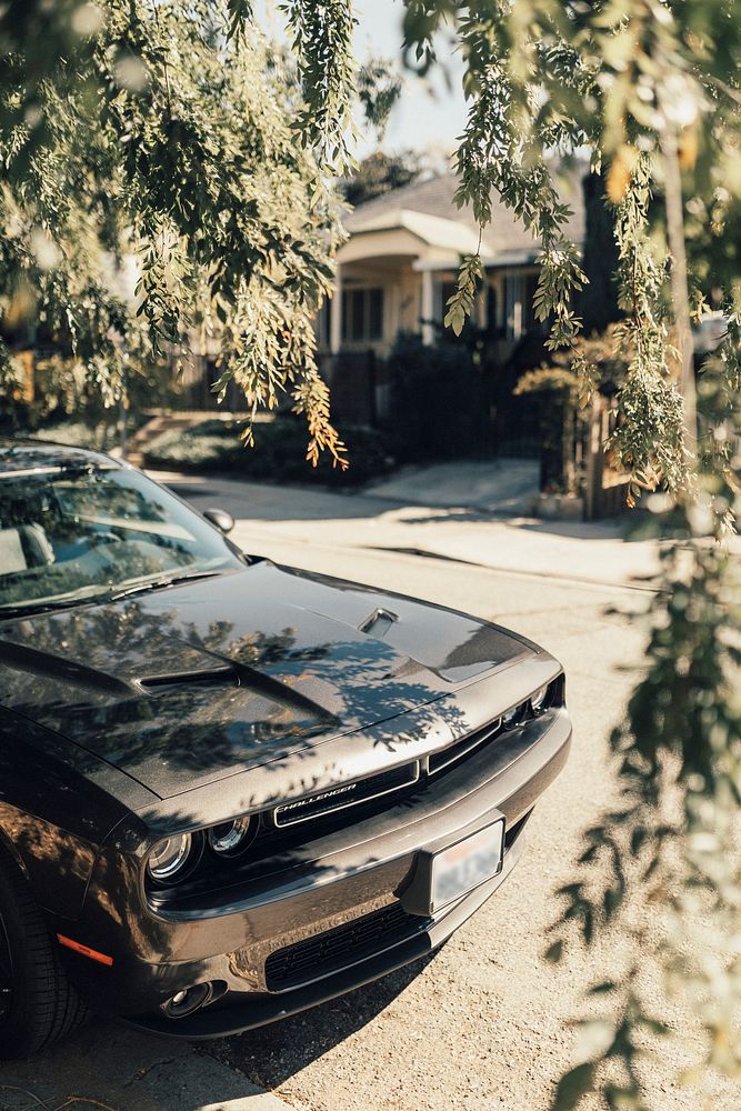 Car parked in a neighborhood of Los Angeles, California