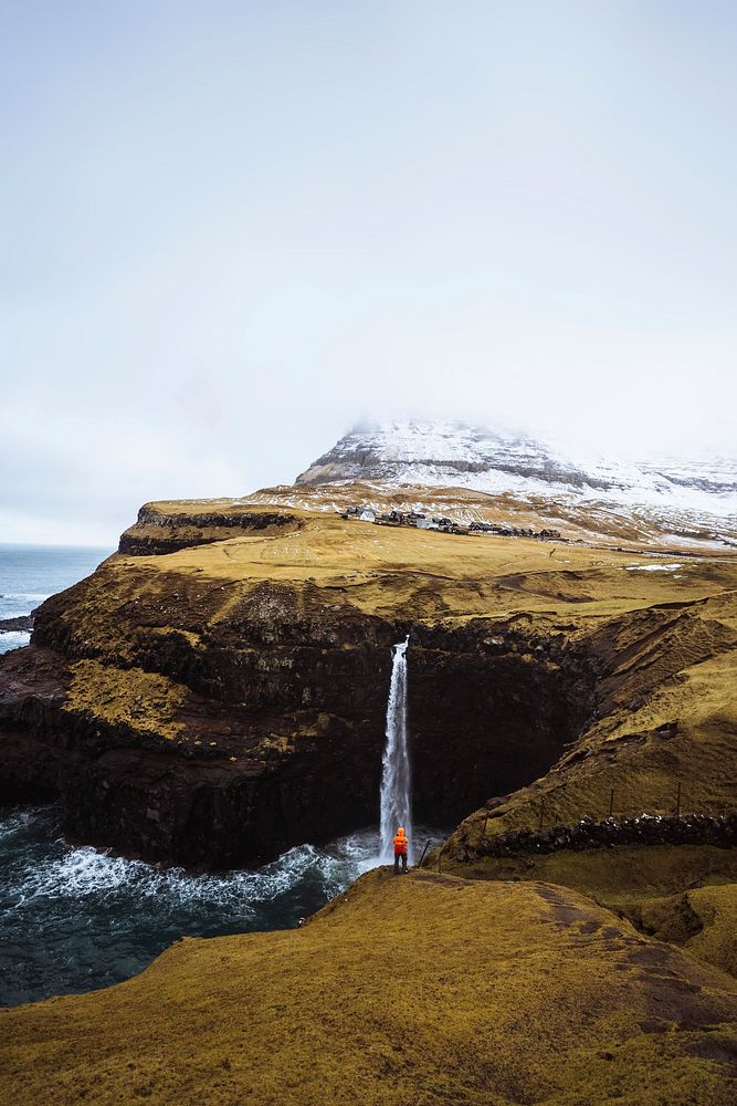 Múlafossur waterfall in the Faroe Islands