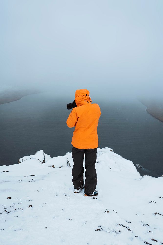 Photographer at Faroe Islands, part of the Kingdom of Denmark