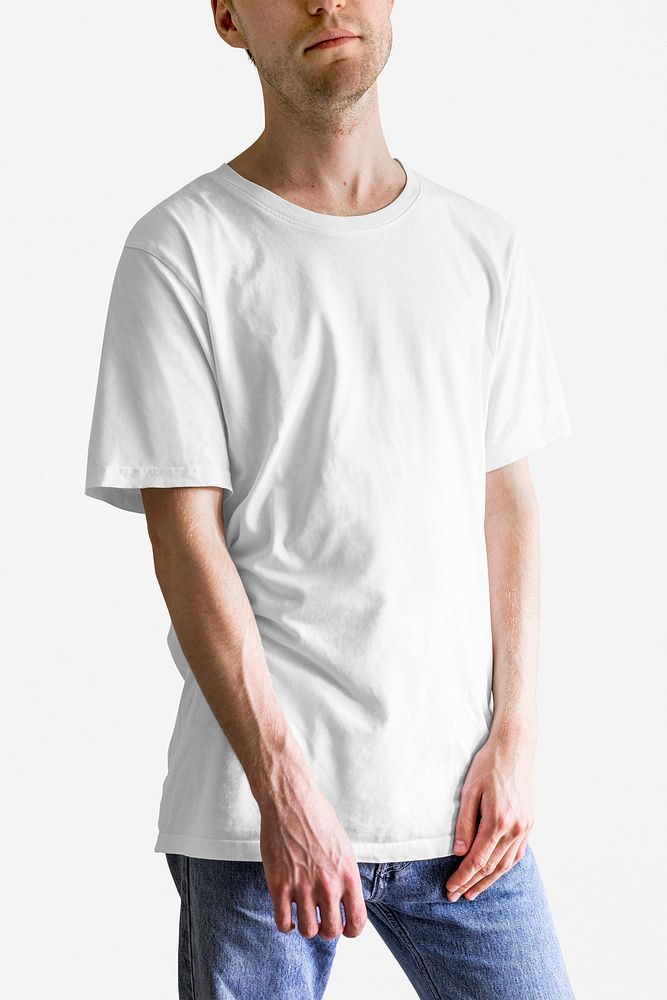 Men's casual t-shirt mockup psd