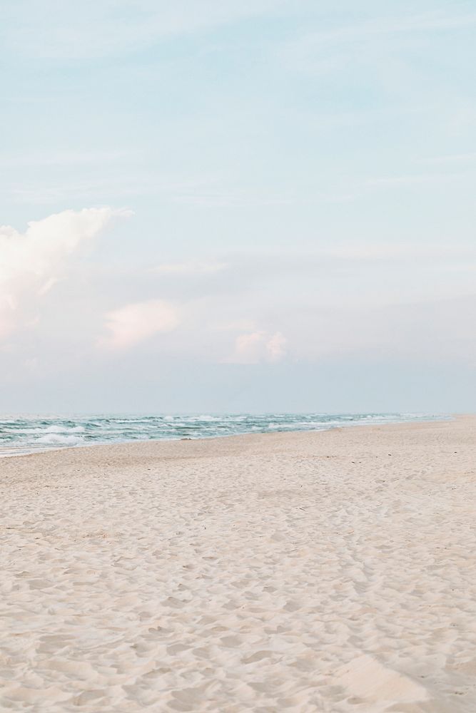 Summertime beach in Poland, Europe