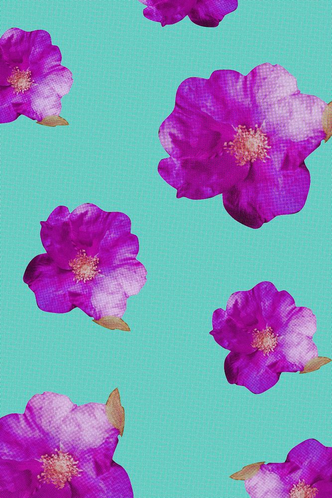 Colorful flower patterned background design element