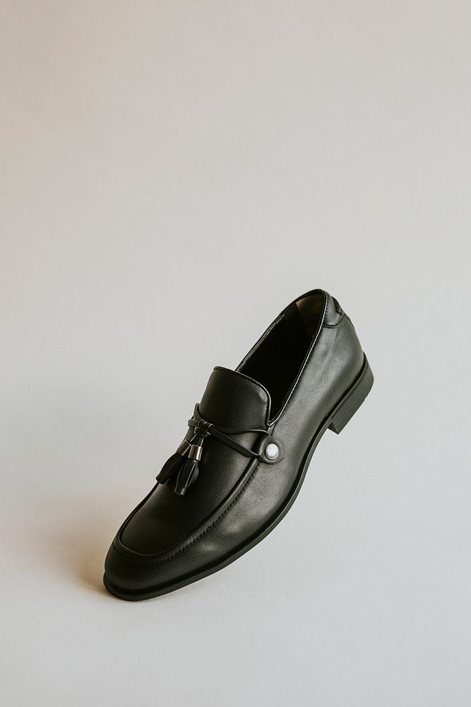 Black tassel loafers men's shoes