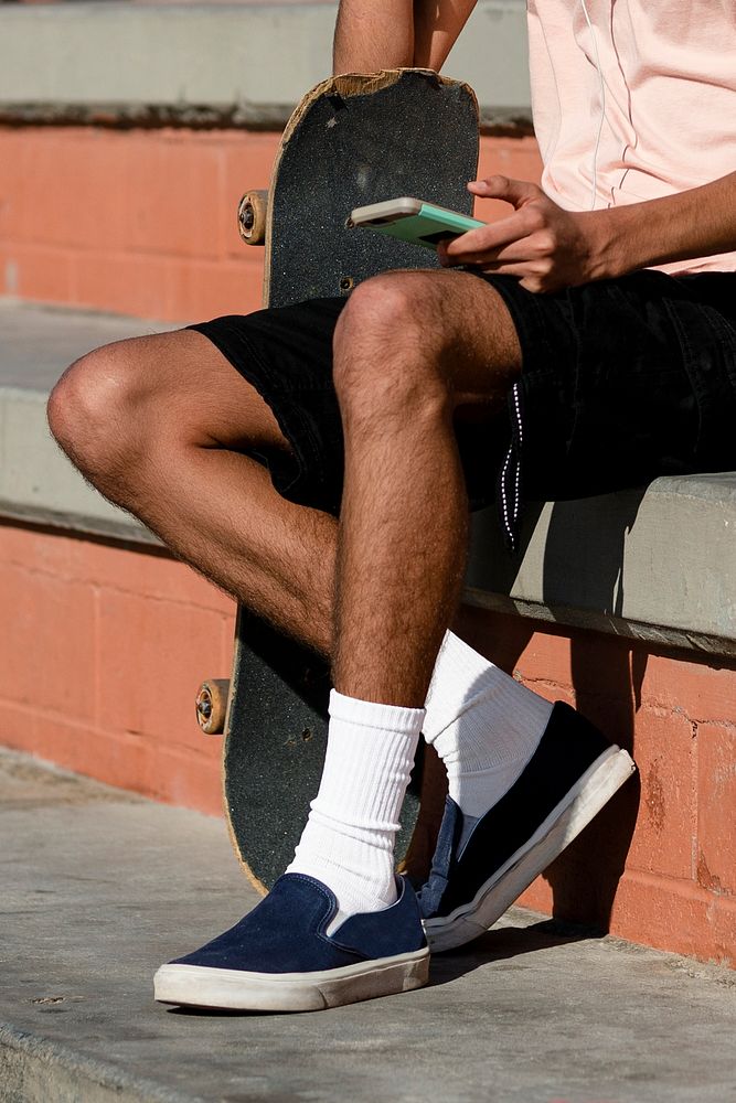Socks mockup psd, teenager boy summer fashion