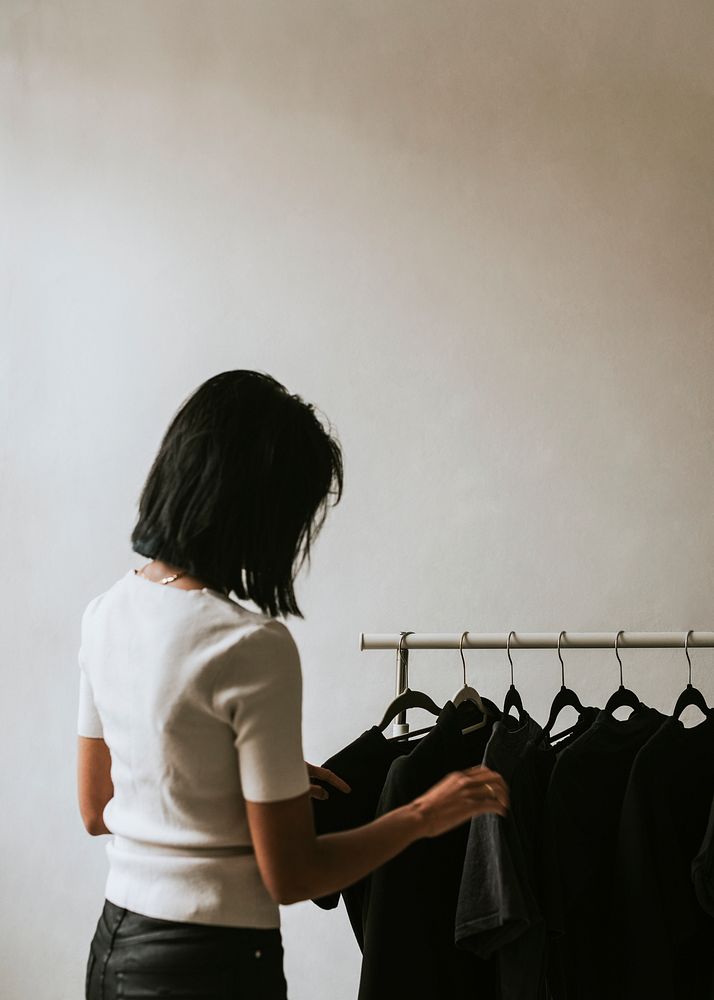 Woman in fashion business selling clothes