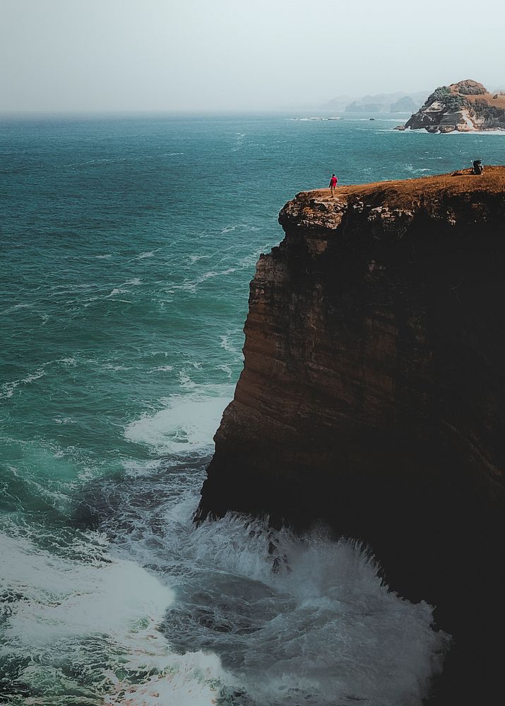 View of cliffs in Pacitan, Indonesia