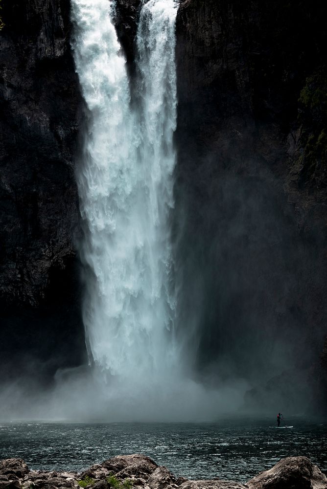 Beautiful view of Snoqualmie Falls in Washington, USA