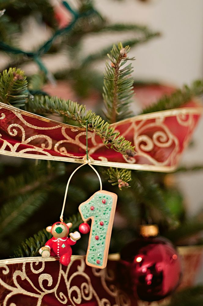 Christmas ornament on a christmas tree