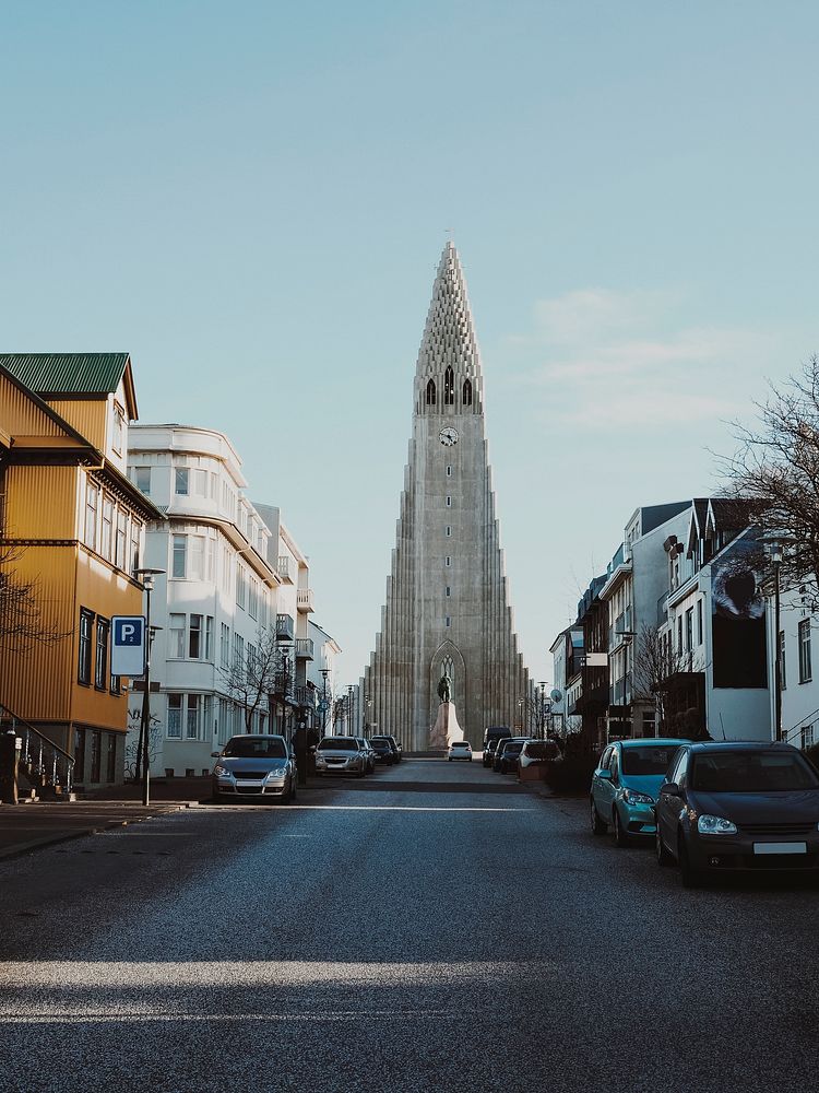 Hallgr&iacute;mskirkja or the church of Hallgr&iacute;mur, in Reykjavik, Iceland