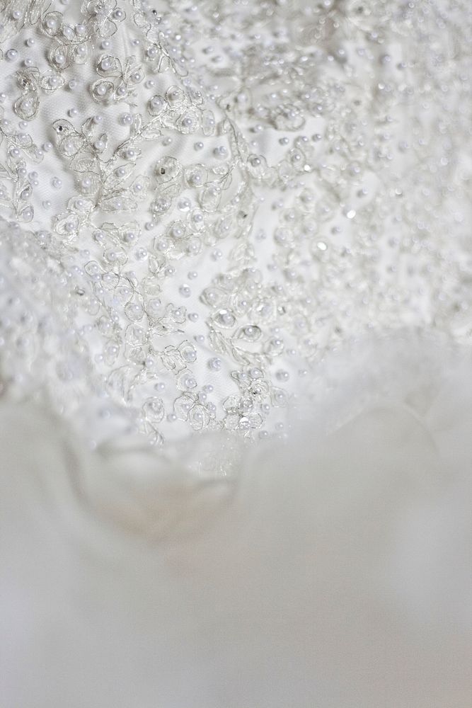 Detail of a wedding dress. Visit Kaboompics for more free images.