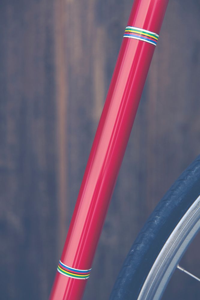 Close up of a bike frame