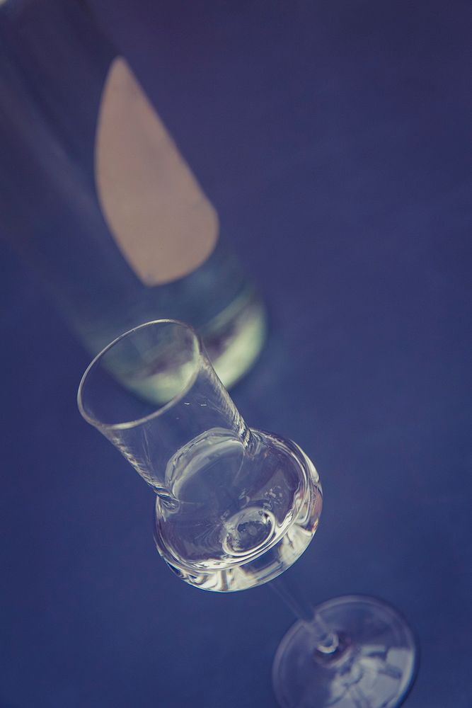 A whiskey tasting glass