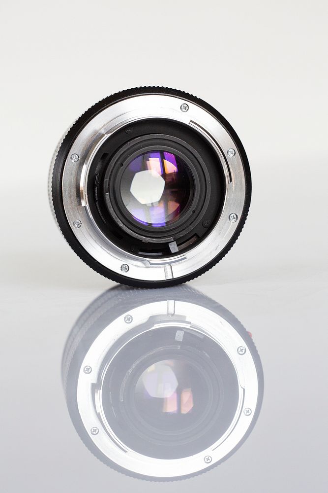 Retro single lens camera and its reflection