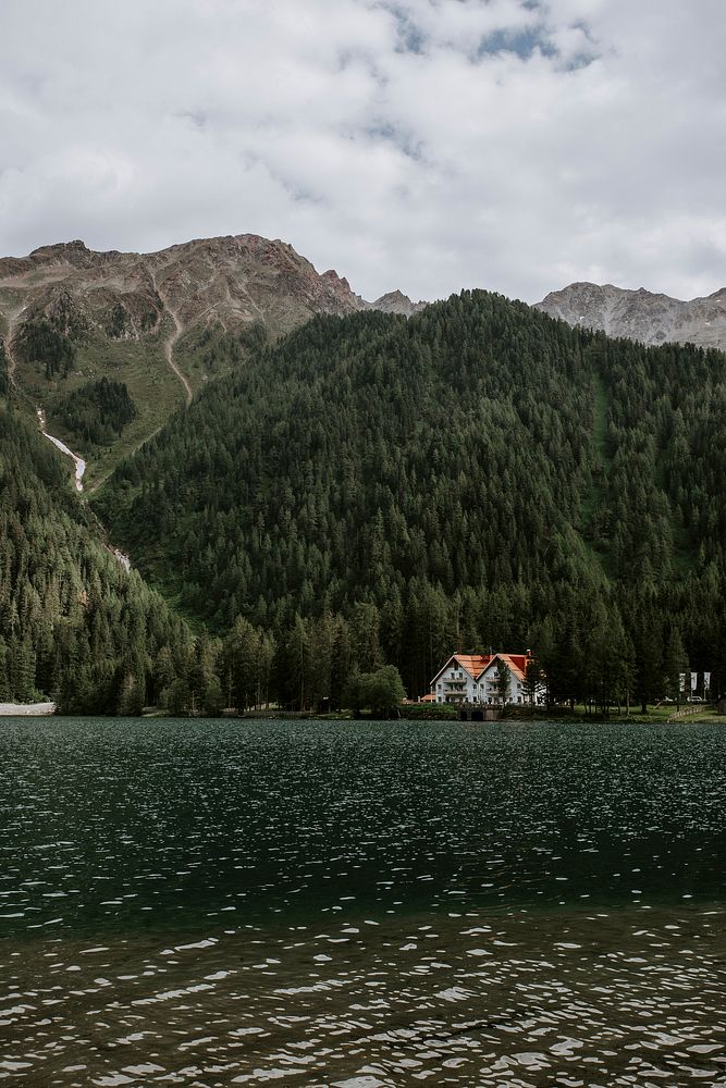 Lake of Antholz at South Tyrol, Italy