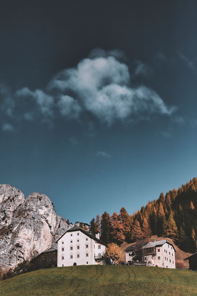 Calfosch village in South Tyrol, Italy