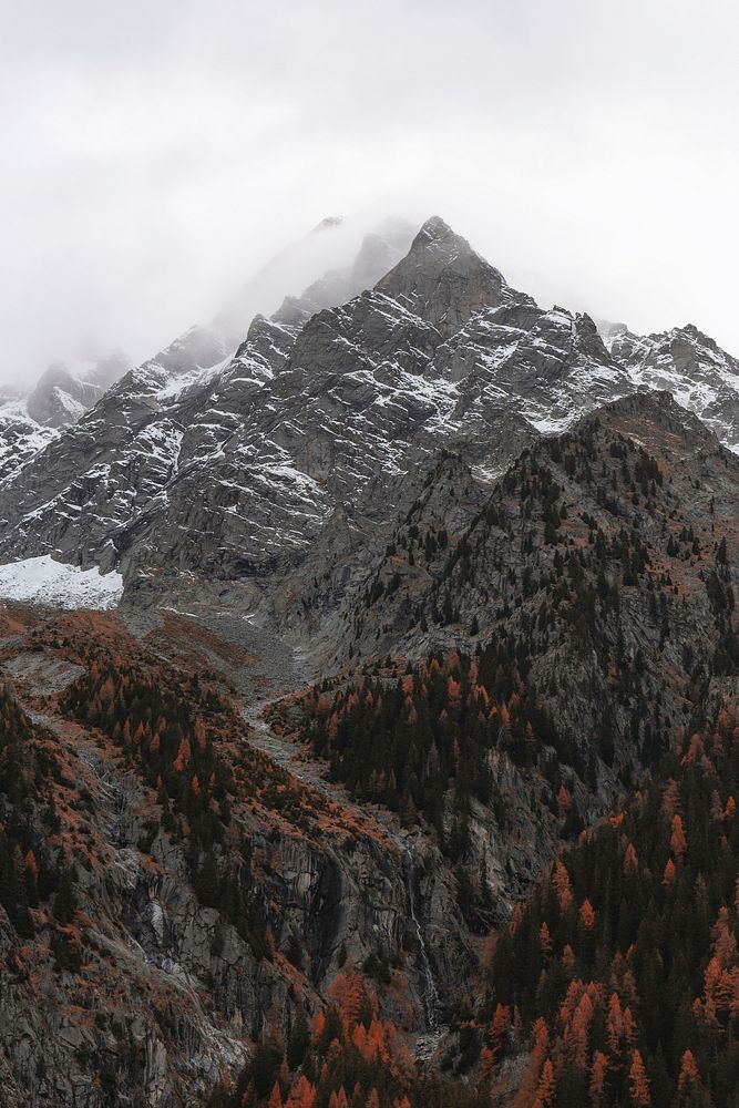 Mountain peak in Rieserferner-Ahrn Nature Park in South Tyrol
