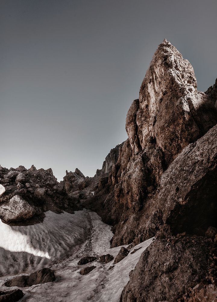 Summit of the Latemar Mountain, Dolomites, Obereggen, Italy