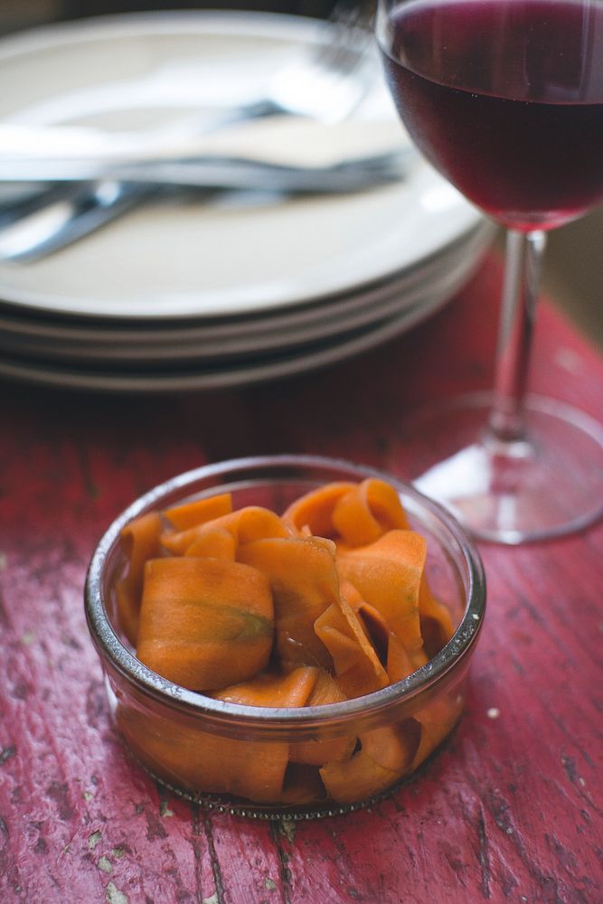 Carrot carpaccio