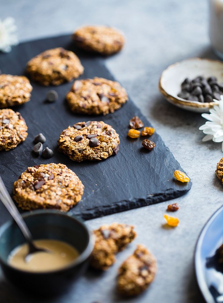 Vegan gluten free, no bake oatmeal cookies