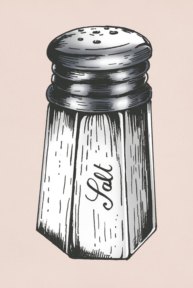 Hand Draw Of Salt Shaker Stock Illustration - Download Image Now