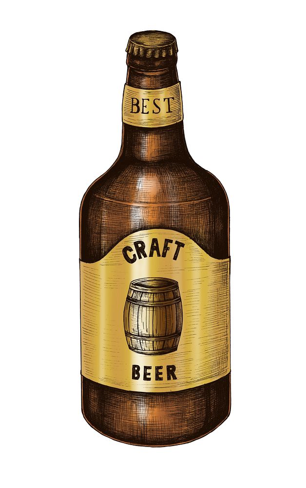Drawing of a craft beer