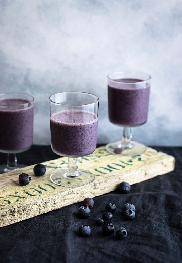 Free blueberry smoothie image, public domain drink CC0 photo.