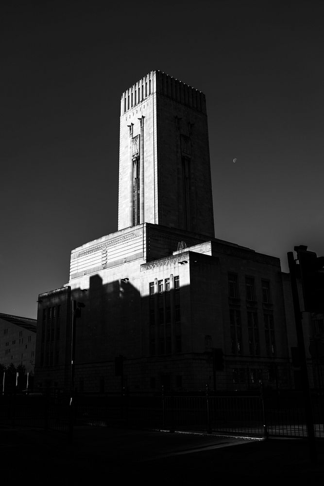 Building in monotone. Original public domain image from Flickr