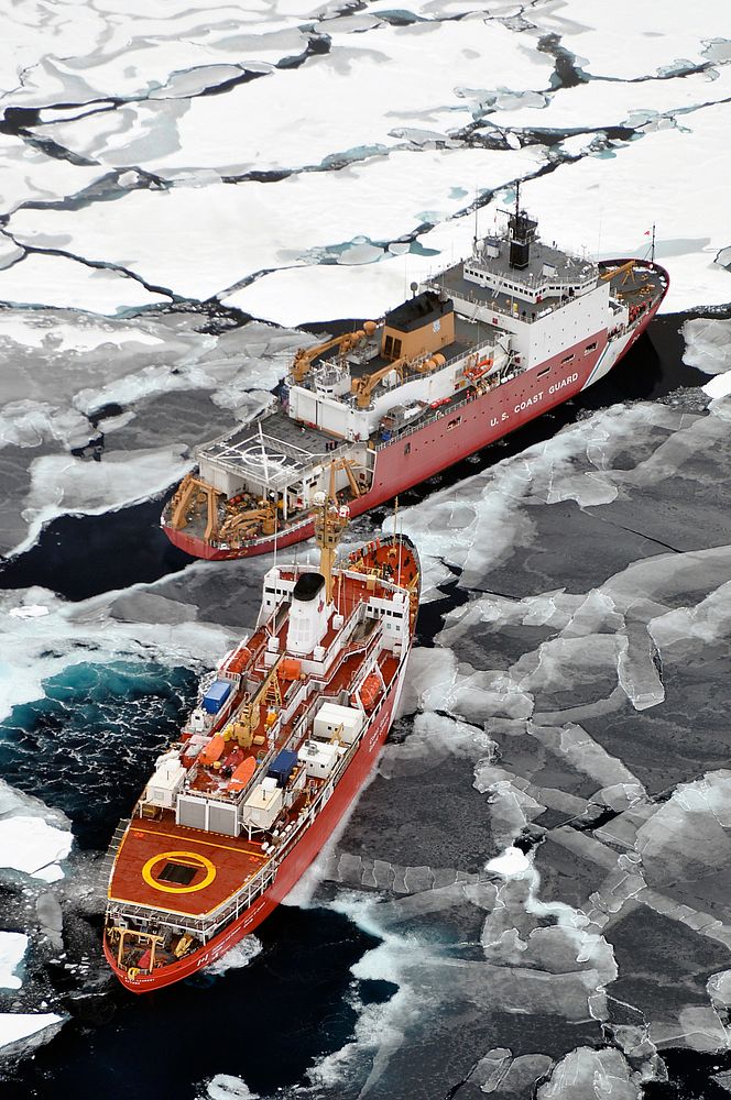 Bow Thrusters ship in the Arctic ocean. Original public domain image from Flickr