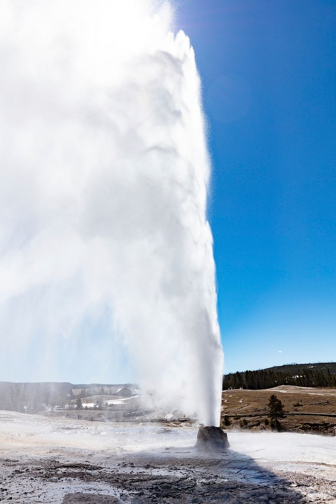 Beehive Geyser eruption opening day 2019 by Jacob W. Frank. Original public domain image from Flickr
