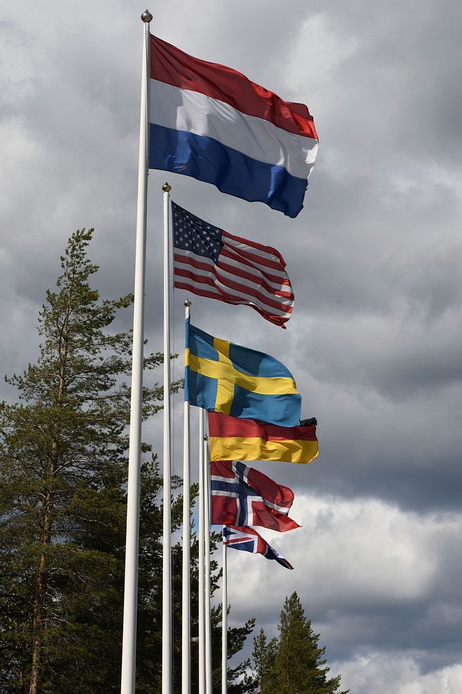 Base signage around Kallax AB, Sweden, during ACE 19. Original public domain image from Flickr