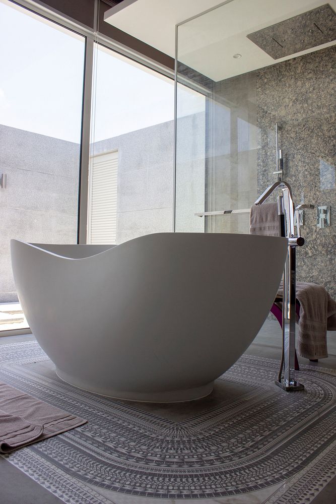 Bathtub in the Center of the Room