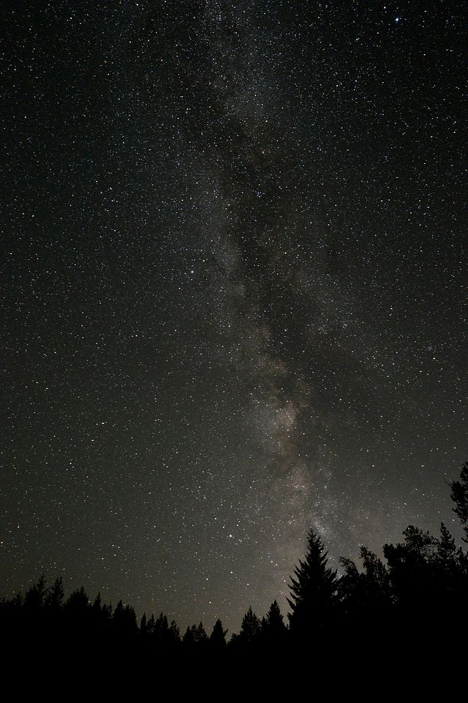 Milky Way over West Glacier. Original public domain image from Flickr