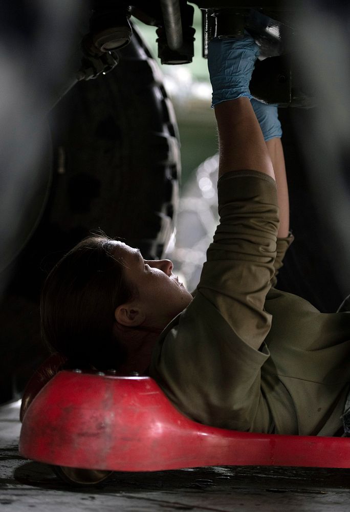 ‘Arctic Dragons’ perform vehicle maintenance at JBERArmy Staff Sgt. Sable Kennedy, assigned to the 95th Chemical Company…