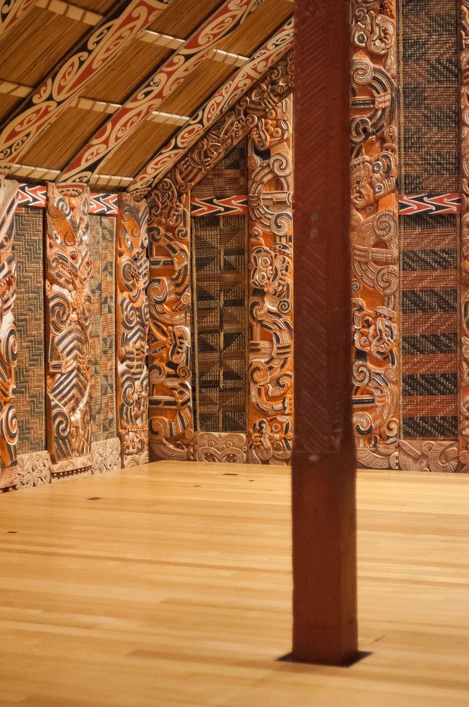 Interior of marae at Auckland Memorial War Museum